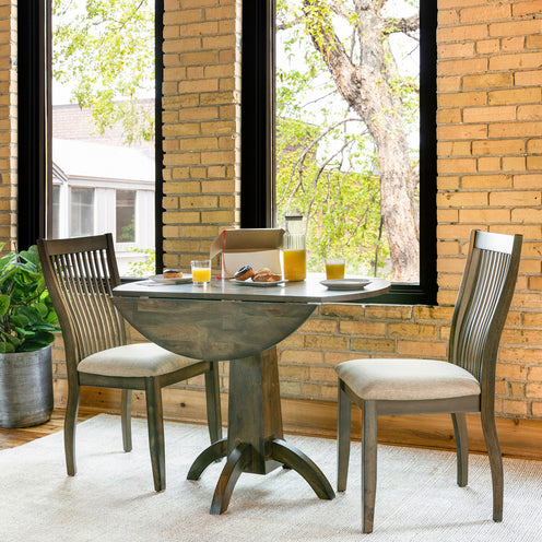 Zoey Round Drop Leaf Table and 2 Chairs